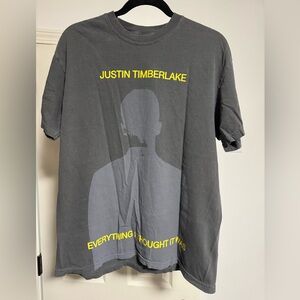Justin Timberlake - The Forget Tomorrow World Tour tshirt.